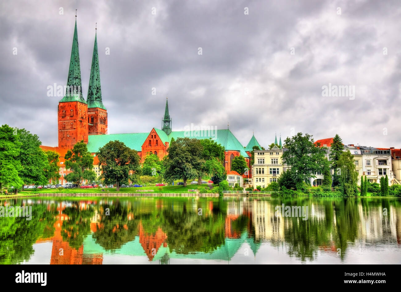 La Cathédrale de Lübeck, Allemagne - Schleswig-Holstein Banque D'Images