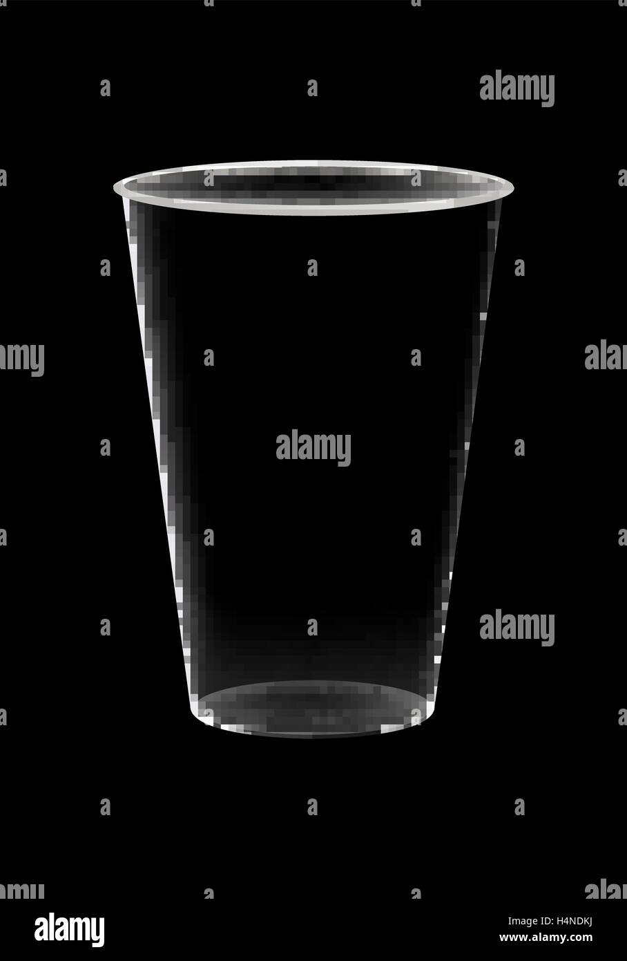 Une tasse de boisson vide Illustration de Vecteur