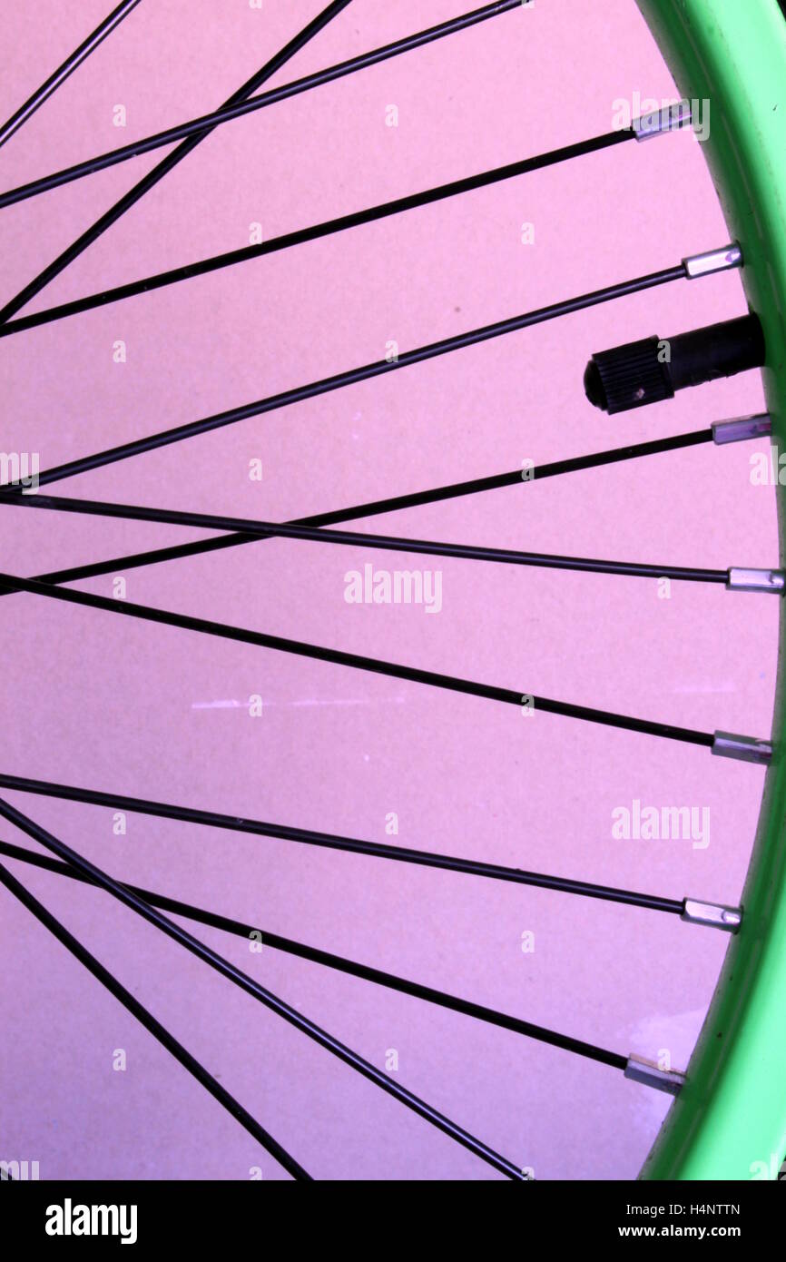 Roue de vélo plein cadre Banque D'Images