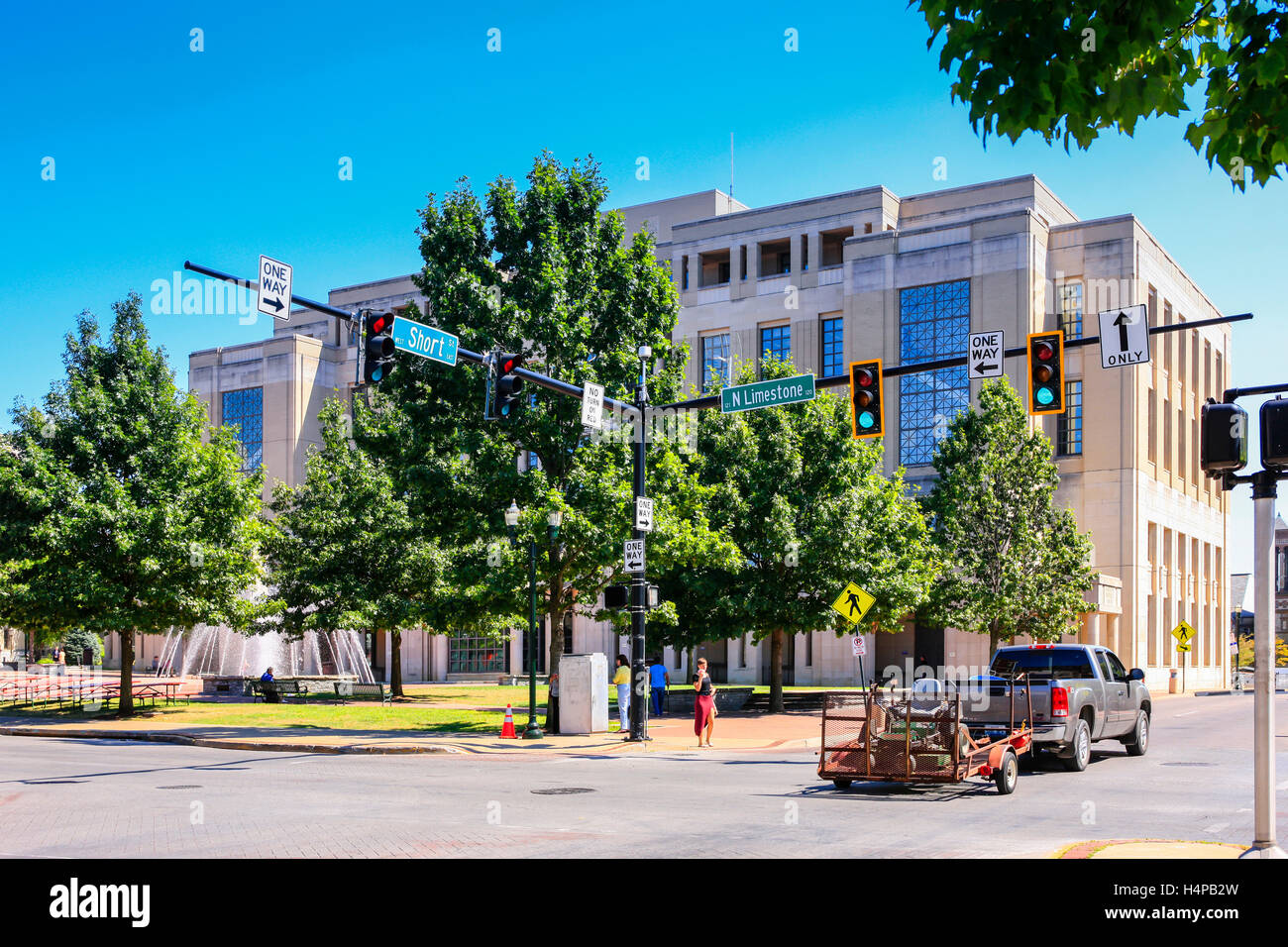 La Cour de district du comté de Fayette immeuble sur calcaire N Street dans le centre-ville de Lexington KY Banque D'Images