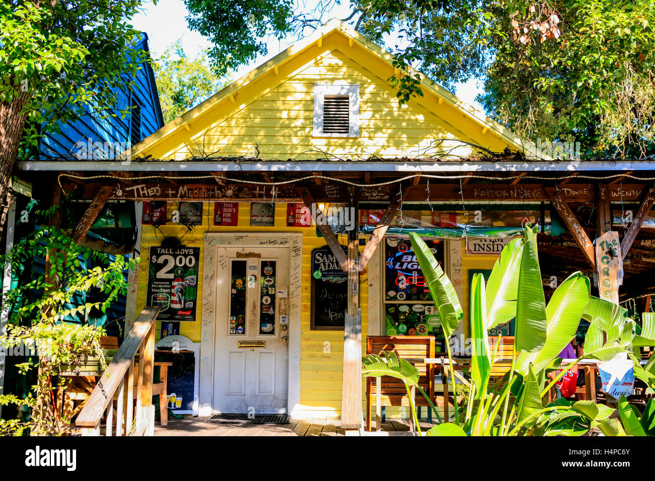 La Tortue Verte Tavern sur S 3e rue dans le quartier historique de Fernandina Beach City en Floride Banque D'Images