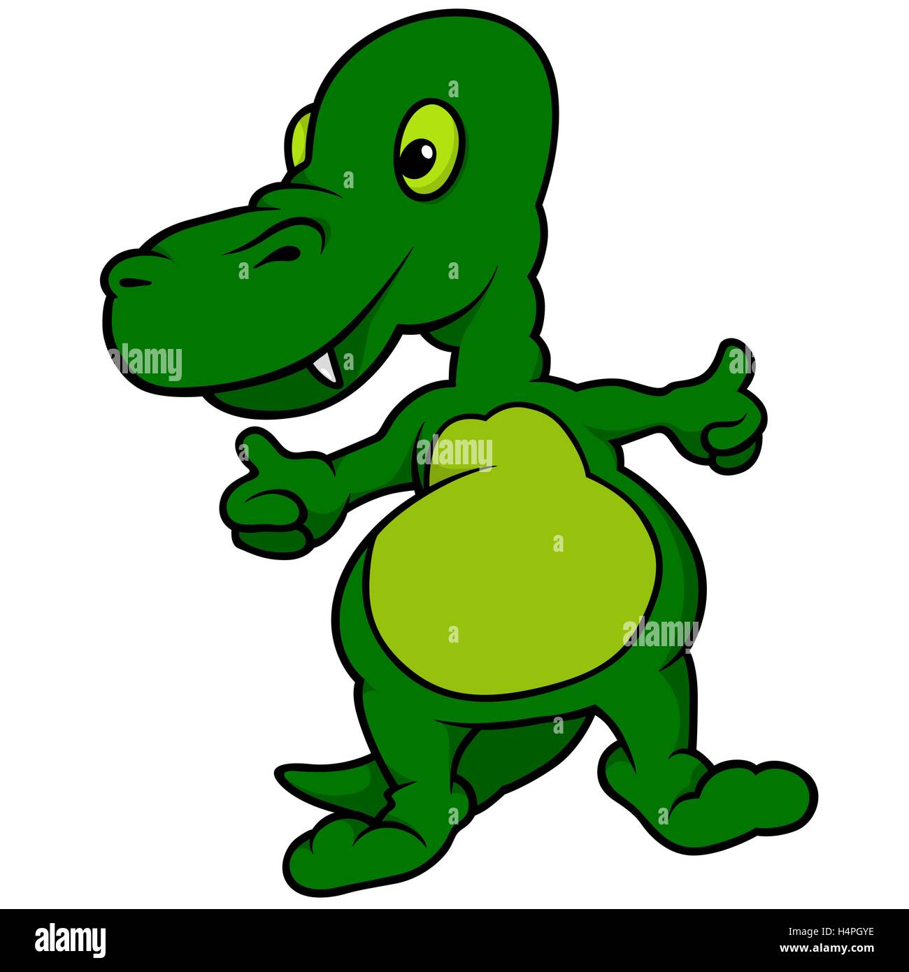 Dinosaure vert Illustration de Vecteur