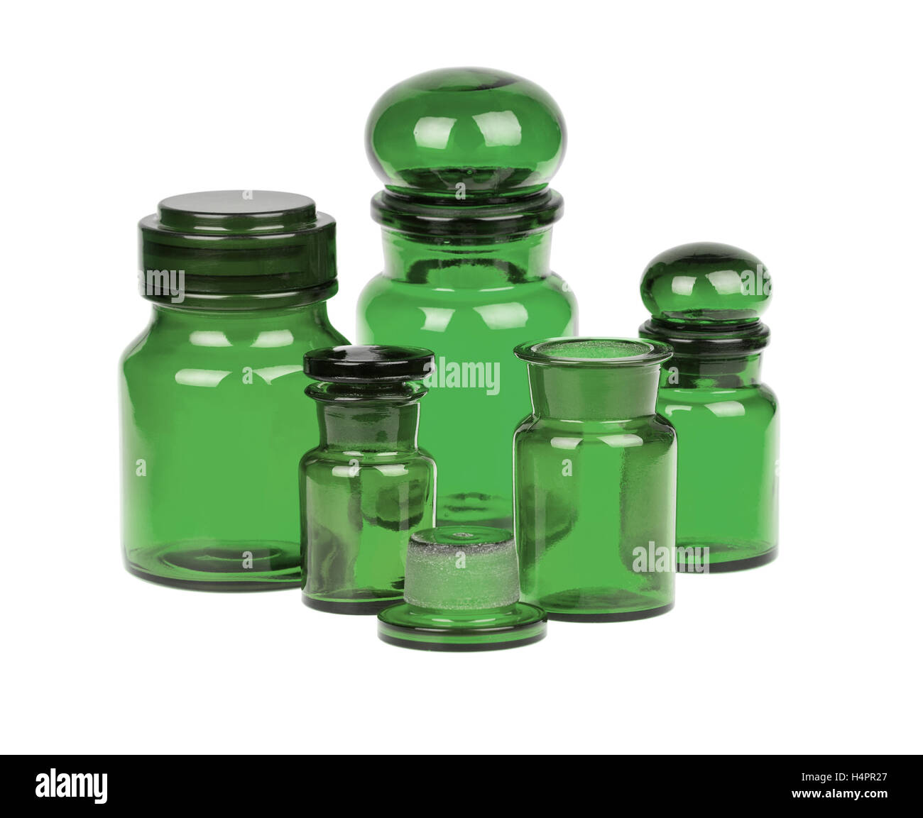 Des bouteilles d'apothicaire Banque D'Images