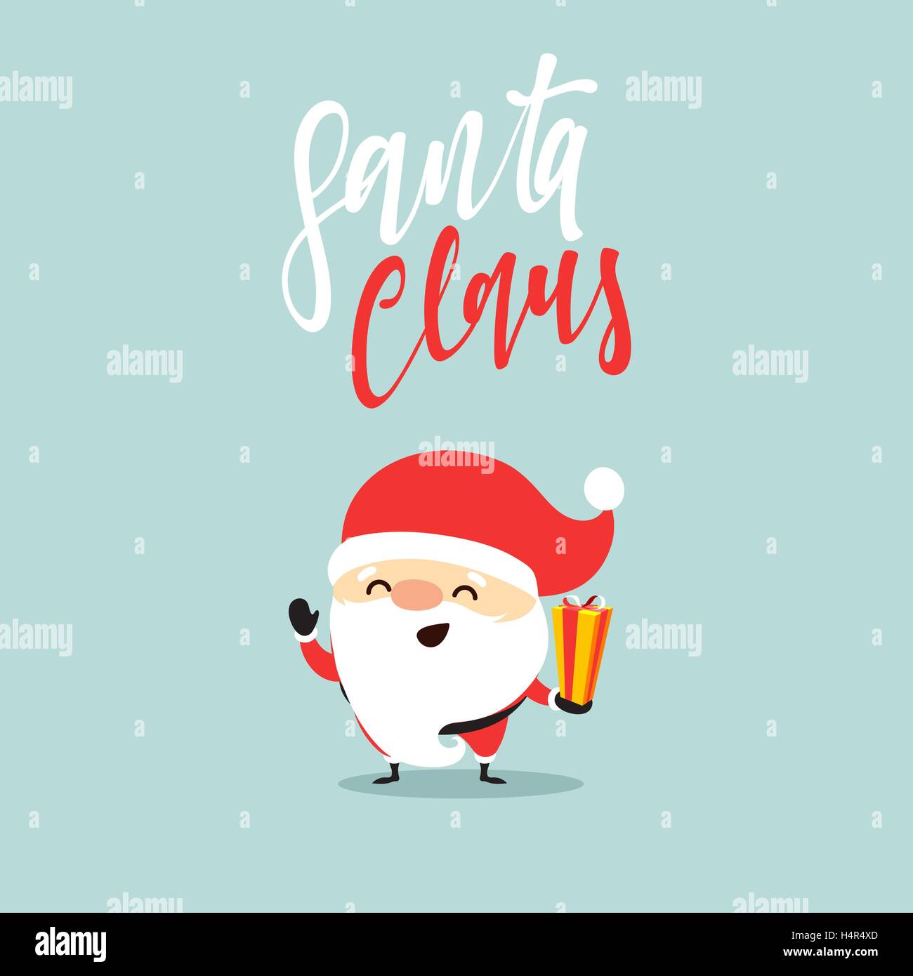 Santa Claus collection de Noël. Illustration de Vecteur