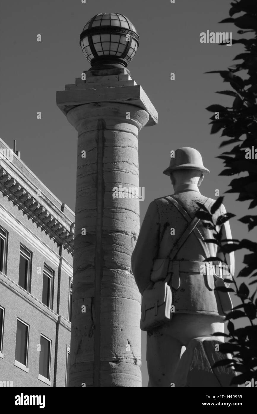 Piliers au Palais de Columbia, MO Banque D'Images