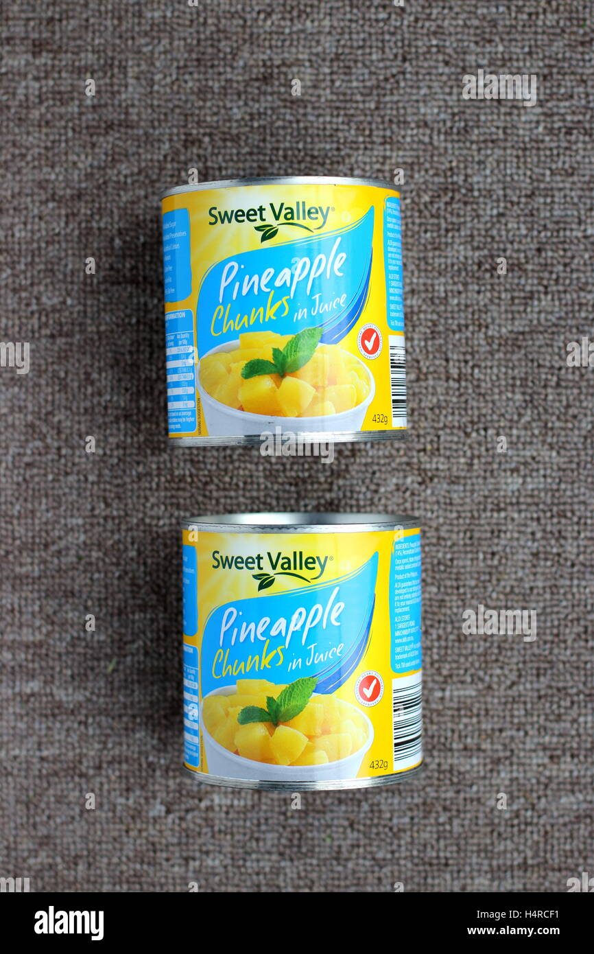 Sweet Valley Ananas de Aldi Australie Banque D'Images