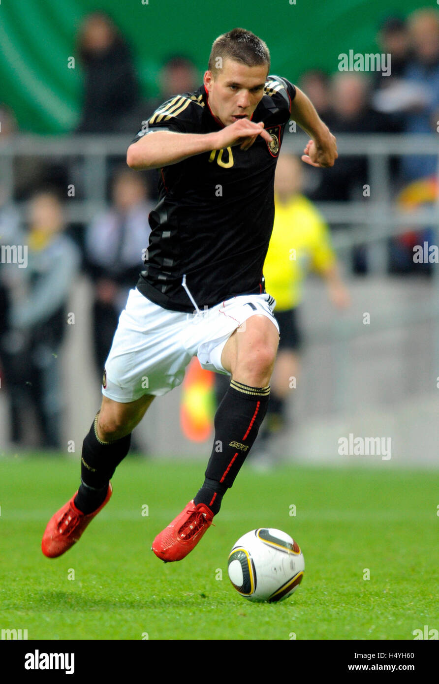 Lukas Podolski, match de football international Allemagne contre Malte 3-0, Stade Tivoli, Aix-la-Chapelle, Rhénanie du Nord-Westphalie Banque D'Images