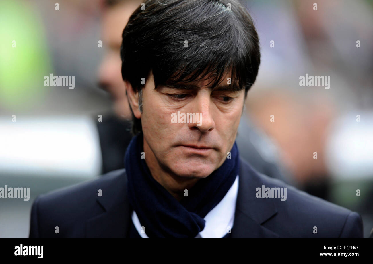 Joachim Loew, international football match amical, l'Allemagne 3 Malte 0, stade Tivoli, Aix-la-Chapelle, Rhénanie du Nord-Westphalie Banque D'Images