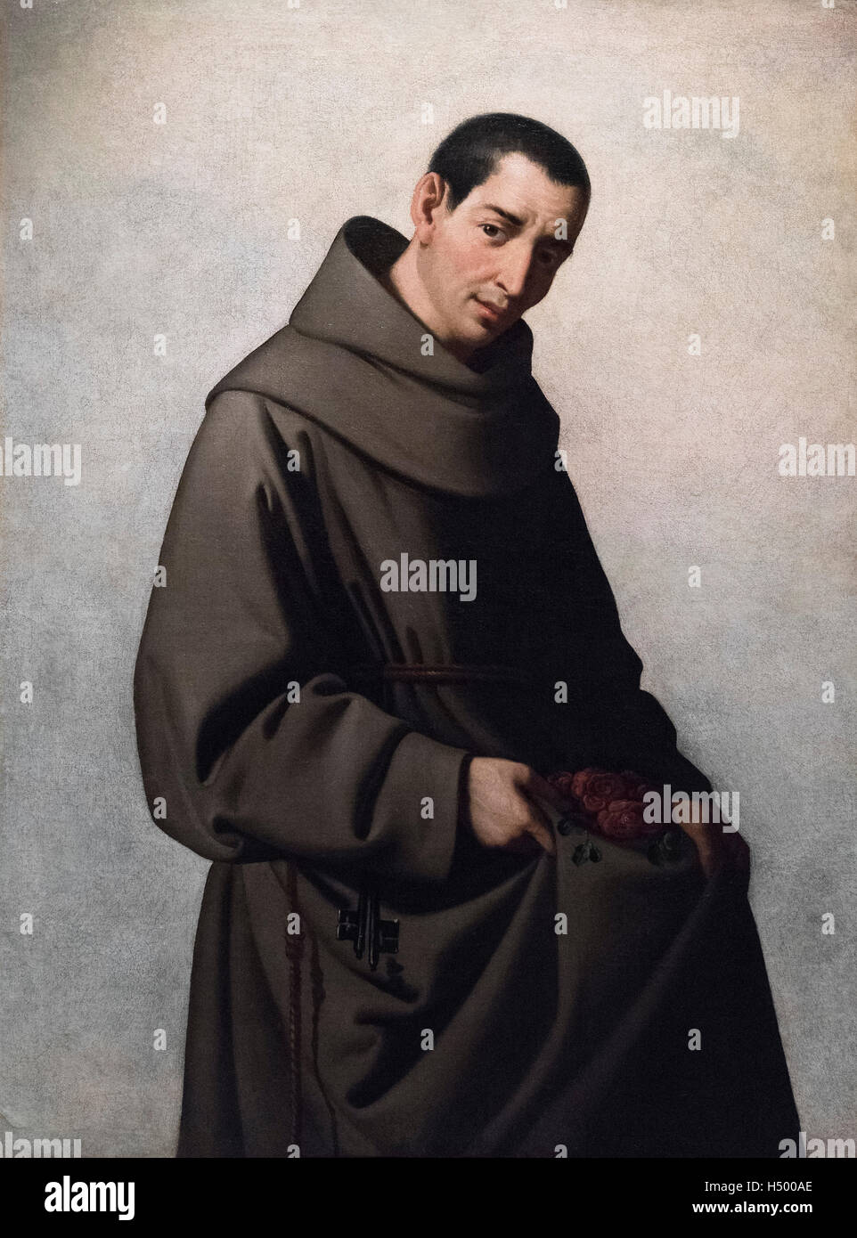 Francisco de Zurbarán (1598-1664), Saint Diego d'Alcalá, 1651-1653. San Diego de Alcalá. Banque D'Images