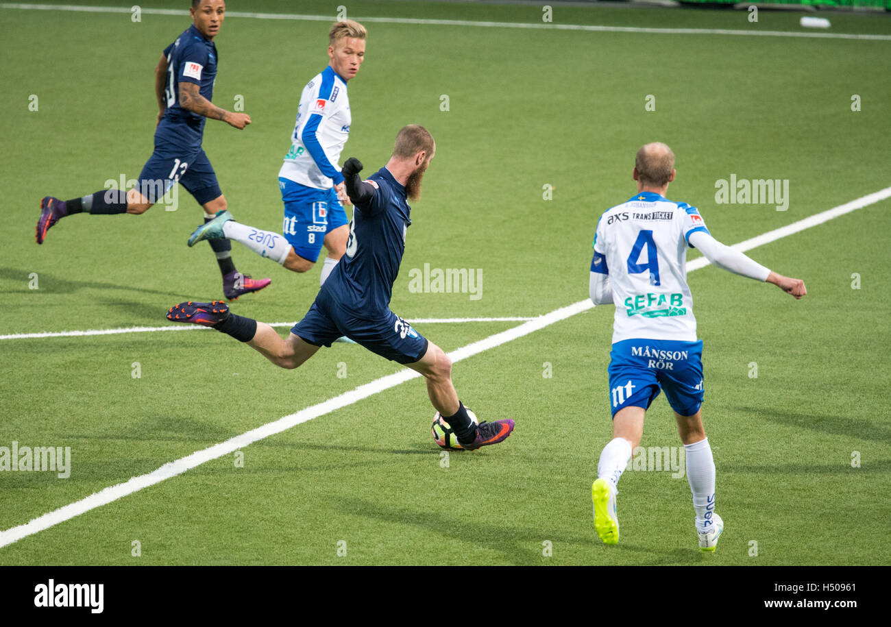 Jon Inge Berget a été l'homme du match pour Malmö FF contre à Östgötaporten IFK Norrköping à Norrköping Banque D'Images