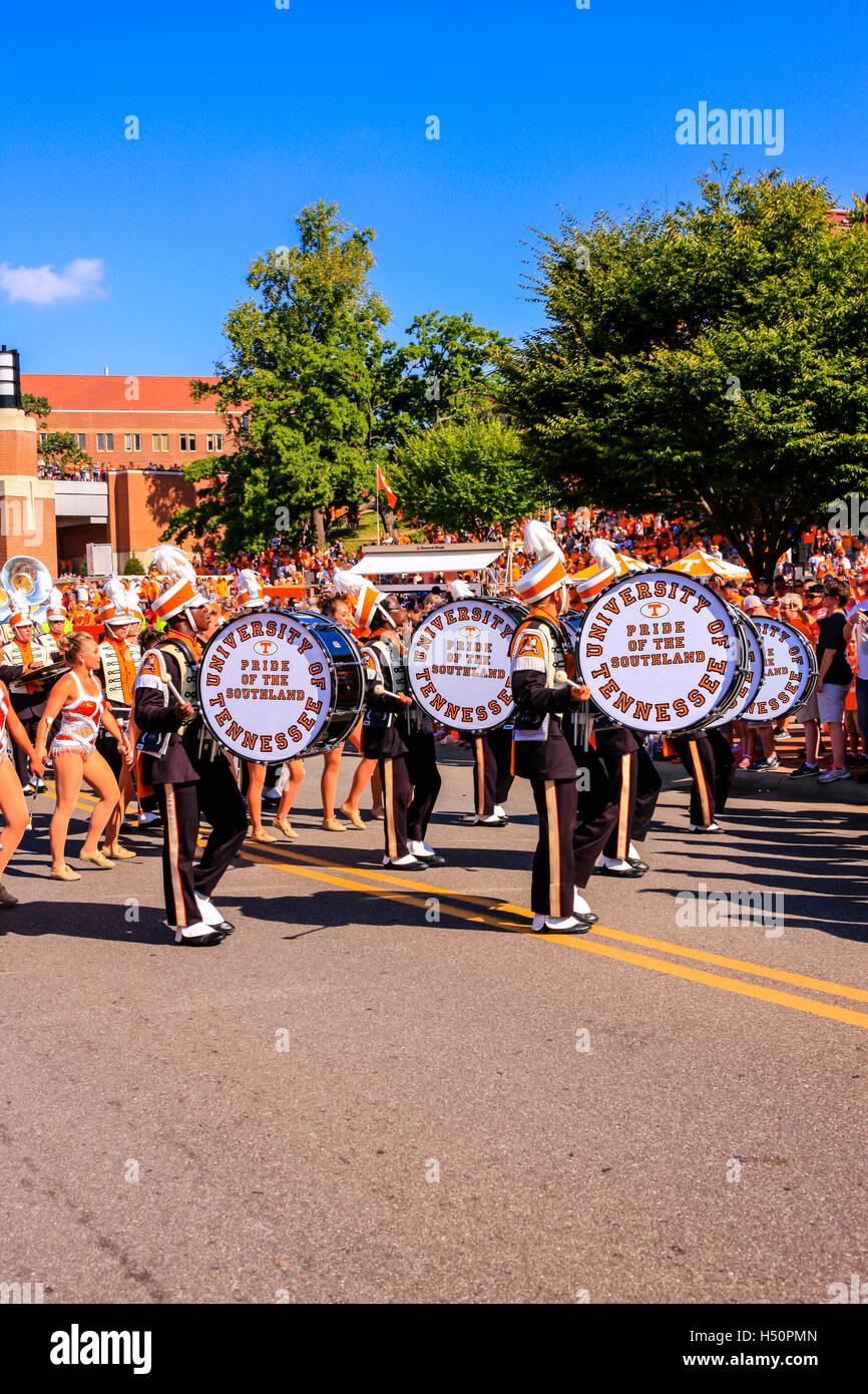 La fierté de la Southland Fanfare, nom officiel de l'Université du Tennessee à Knoxville TN bande Banque D'Images