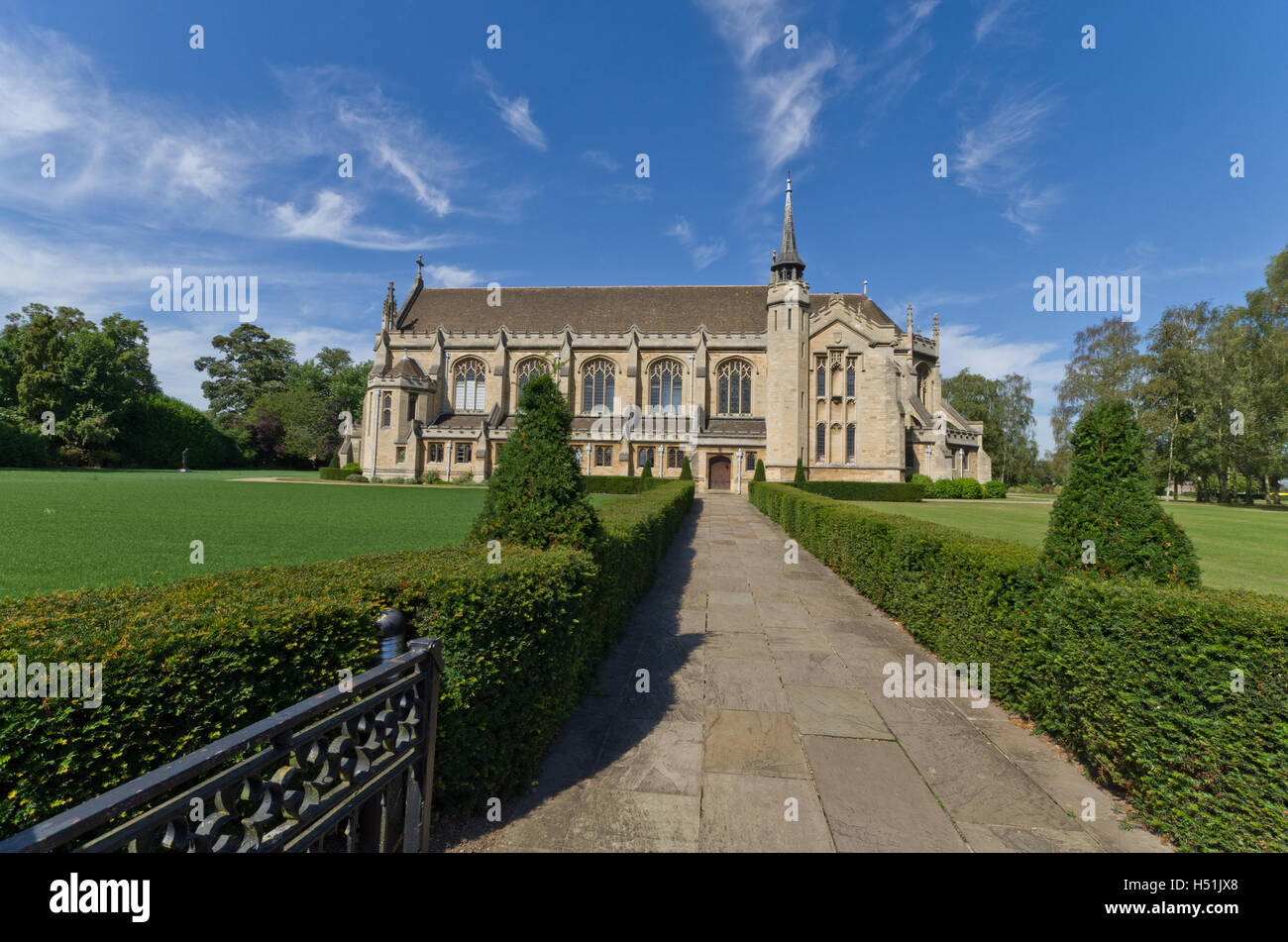 La Pastorale scolaire Oundle Oundle, chapelle, Northamptonshire ; il a été construit comme un mémorial aux morts de la PREMIÈRE GUERRE MONDIALE. Banque D'Images