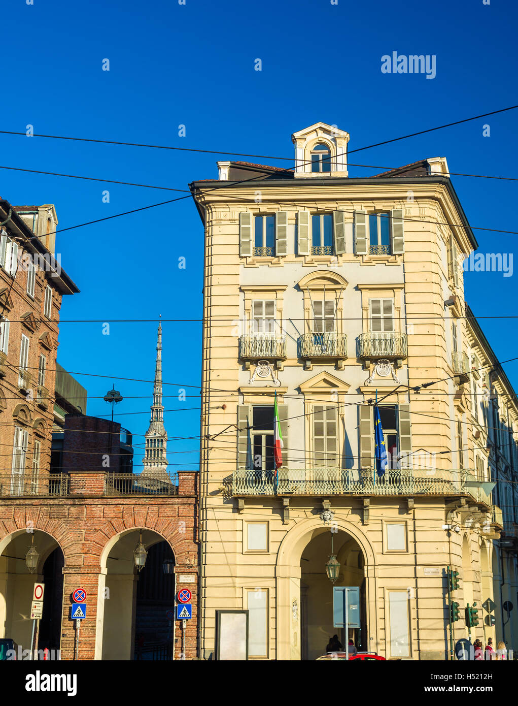 Les bureaux du gouvernement de Turin (Prefettura) - Italie Banque D'Images