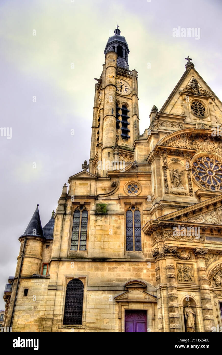 Saint-Etienne-du-Mont, une église à Paris, France Banque D'Images