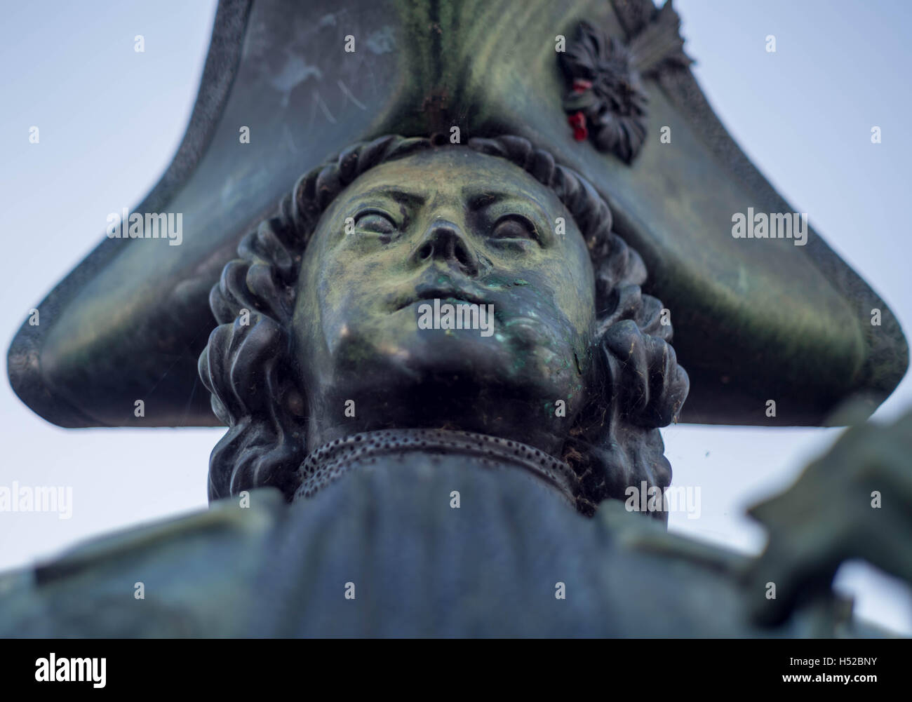 Statue de Pierre le Grand dans le sud-est de Londres, au Royaume-Uni. Banque D'Images