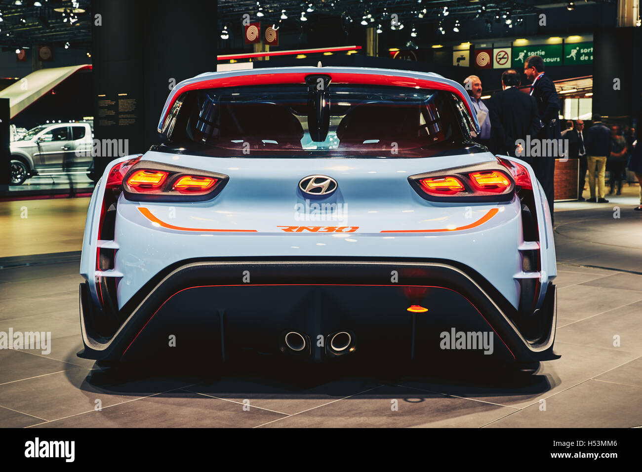 Paris, France - 29 septembre 2016 : Hyundai 2016 RN30 Concept présenté sur l'Automobile de Paris à la Porte de Versailles Banque D'Images