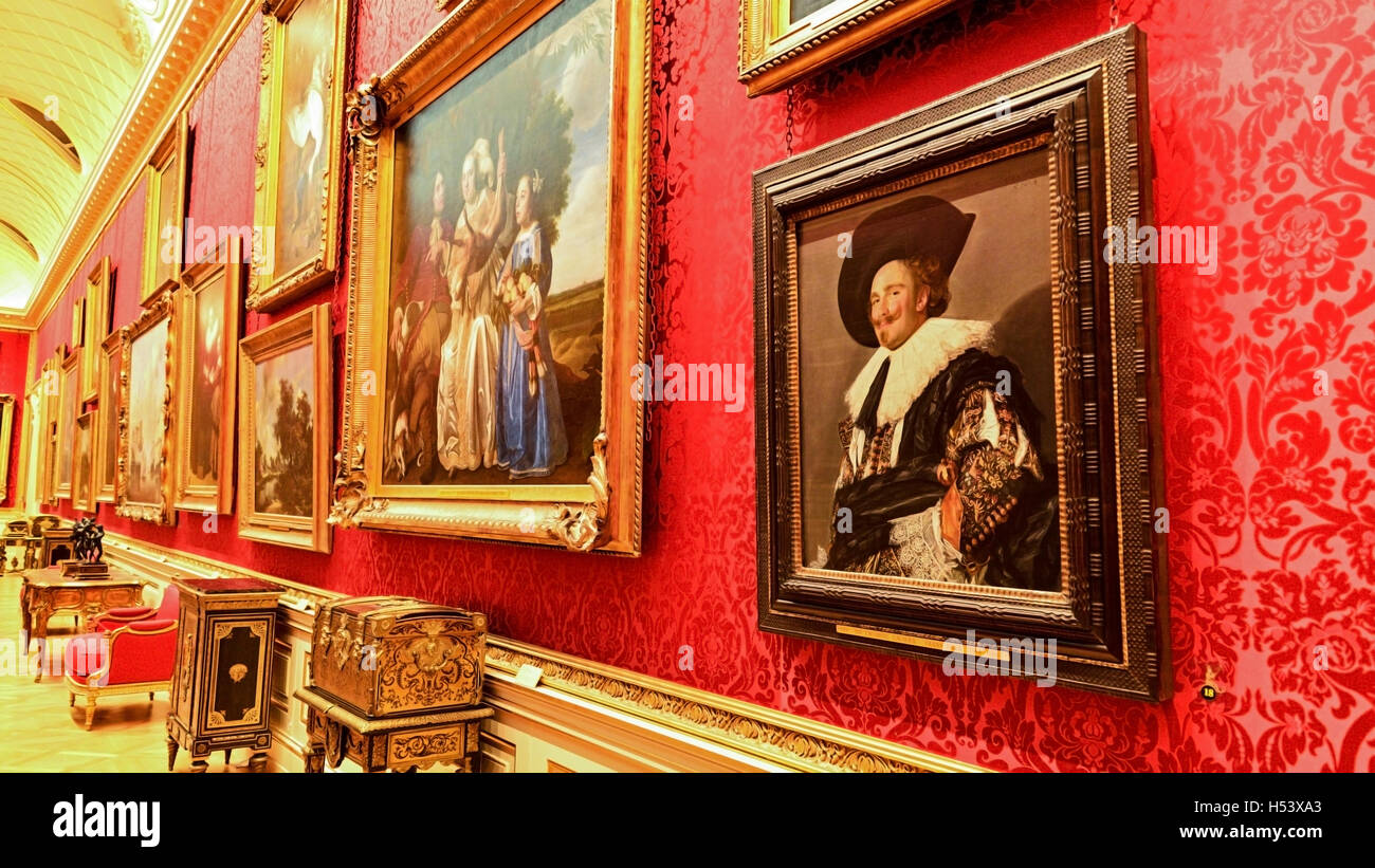 Wallace Collection - Grande Galerie Banque D'Images
