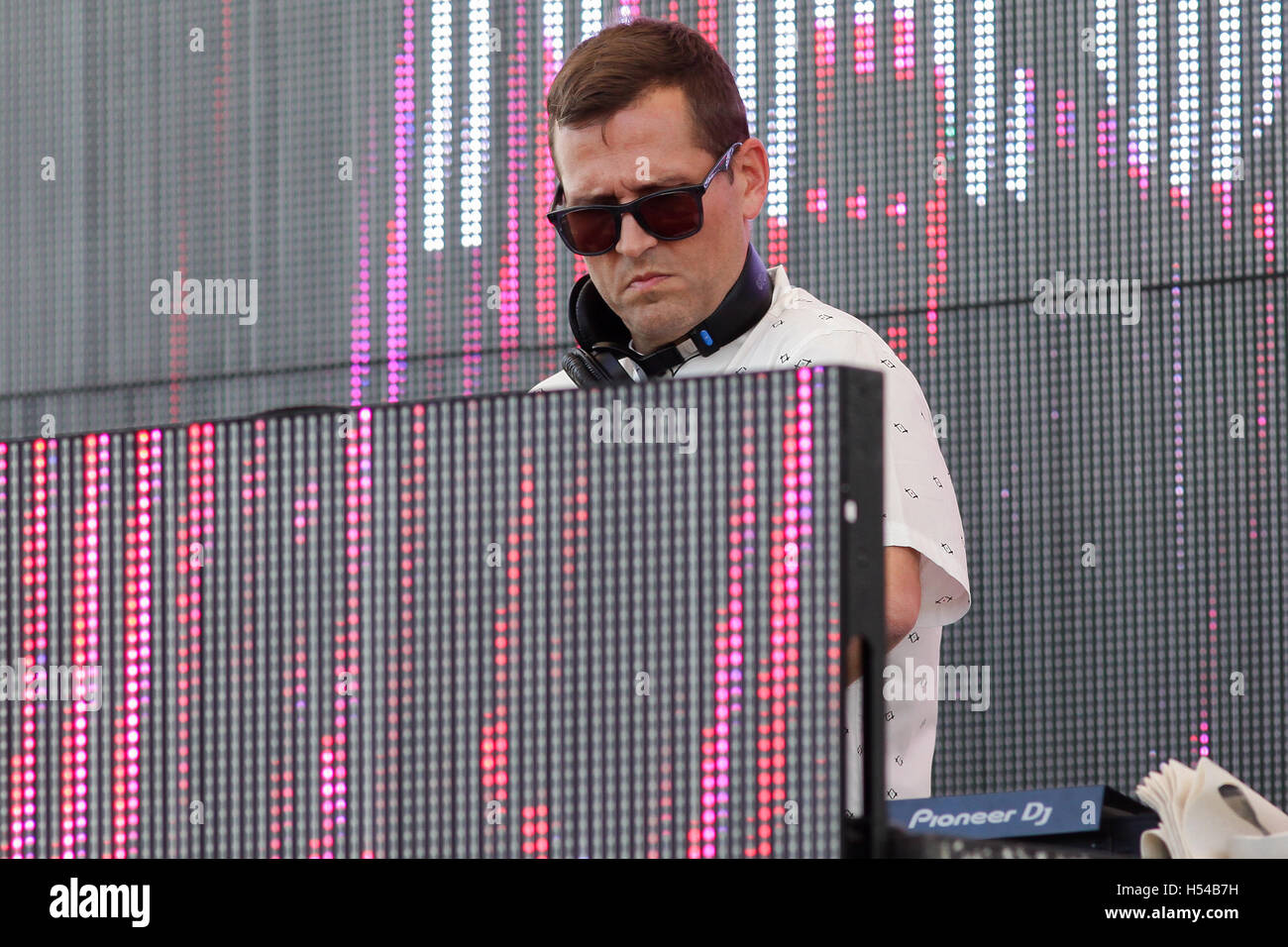 DJ Kaskade au Sirius XM Salon de Musique le 18 mars 2016 à l'hôtel 1 South Beach au club de plage privé à Miami Beach, Floride. Banque D'Images
