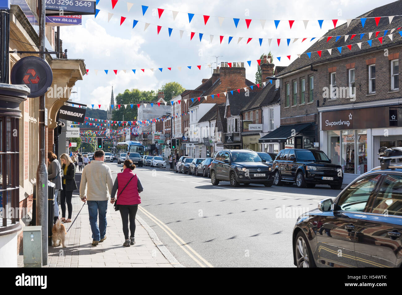 High Street, West Wycombe, Buckinghamshire, Angleterre, Royaume-Uni Banque D'Images