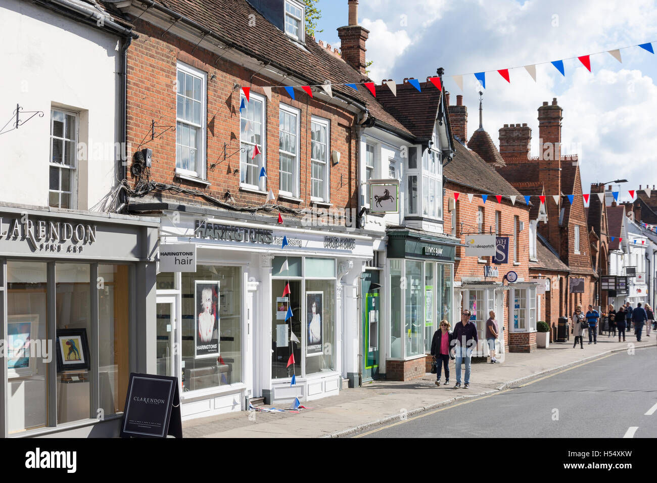 High Street, West Wycombe, Buckinghamshire, Angleterre, Royaume-Uni Banque D'Images