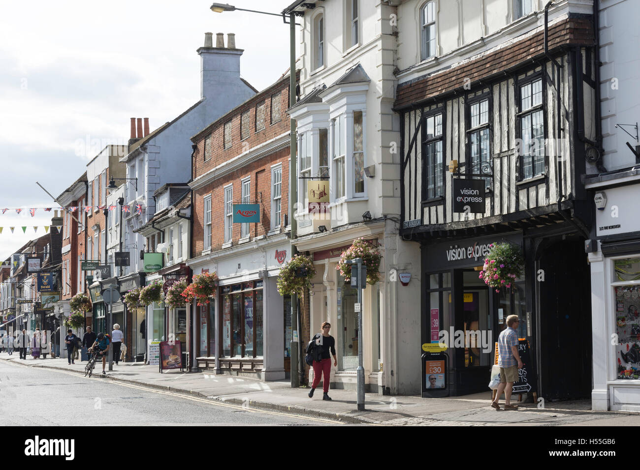 West Street, Farnham, Surrey, Angleterre, Royaume-Uni Banque D'Images