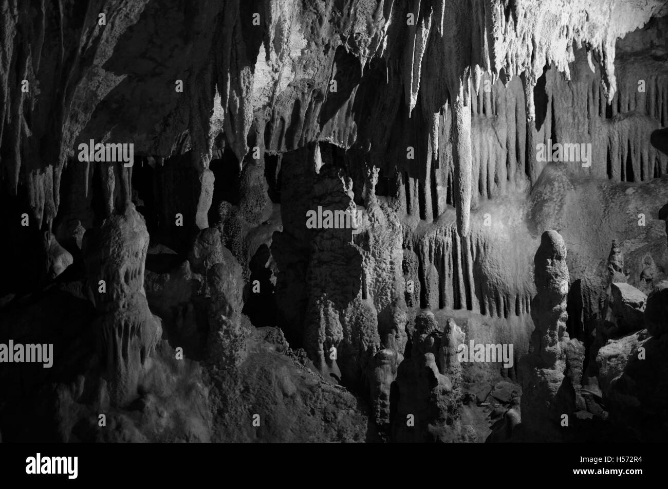 Cavernes et mines autour de la Grèce Banque D'Images