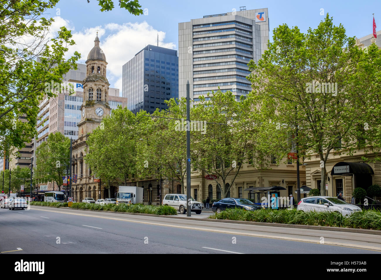 L'hôtel de ville d'Adélaïde dans King William Street Adelaide, capitale de l'Australie du Sud. Banque D'Images