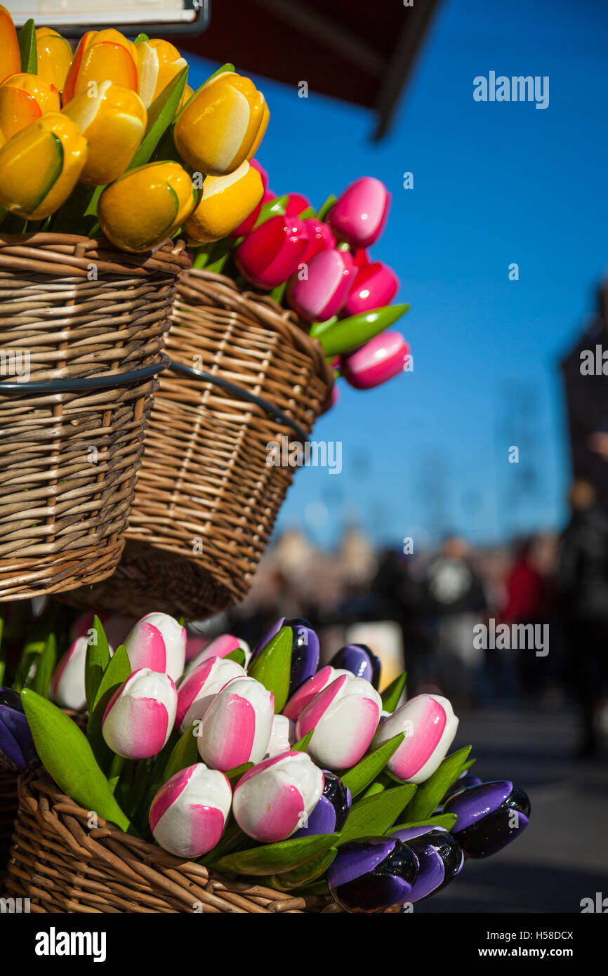 Tulipes au shop à Amsterdam Banque D'Images