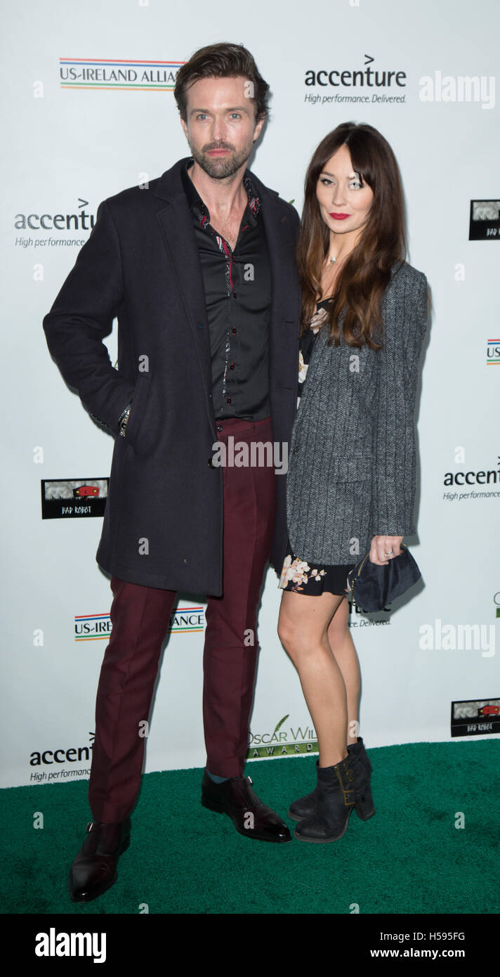 Emmett Scanlan et Claire Cooper assister 2016 Oscar Wilde : Honorer les Irlandais en cinéma à Bad Robot studio le 25 février 2016 à Santa Monica, Californie, USA Banque D'Images