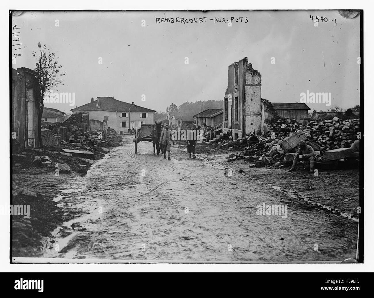 Ce titre fait probablement référence à un lieu ou à un événement historique à Rembercourt-aux, en France, nécessitant un contexte supplémentaire pour une légende détaillée. Banque D'Images
