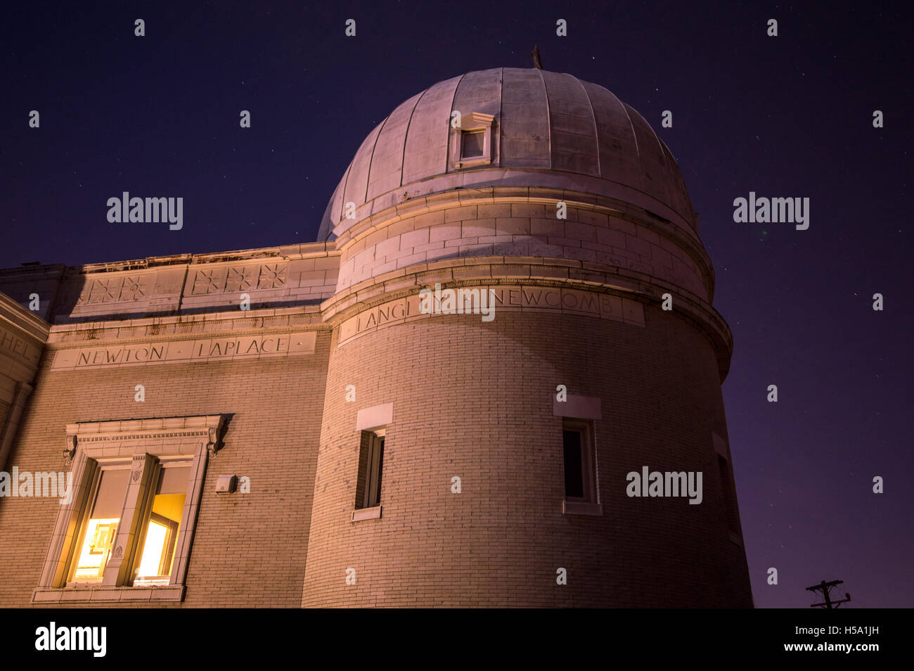 Observatoire Allegheny historique, Pittsburgh, Pennsylvanie Banque D'Images