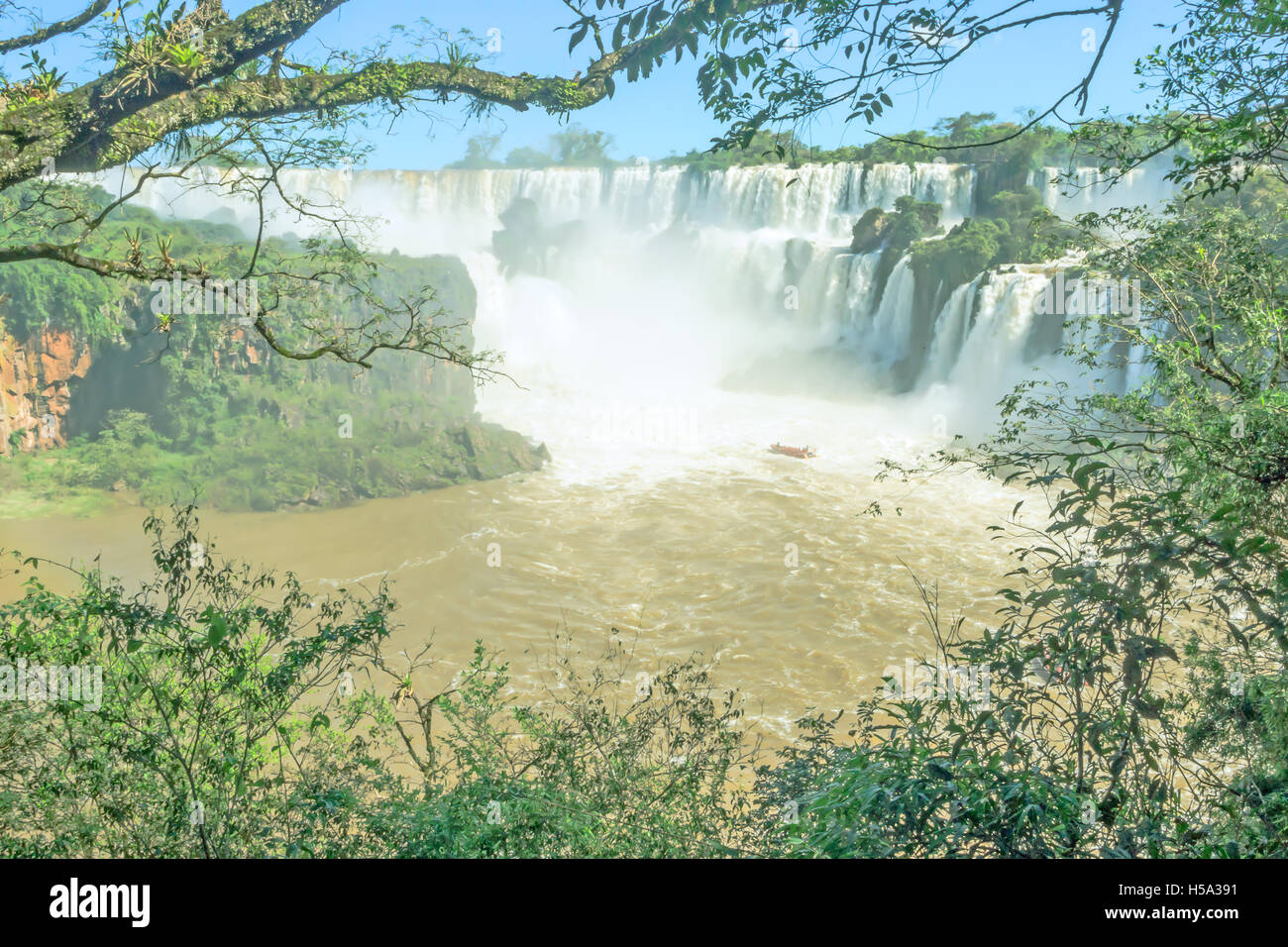 Parc National d'Iguaçu, à la frontière de l'Argentine et le Brésil. Côté argentin Banque D'Images