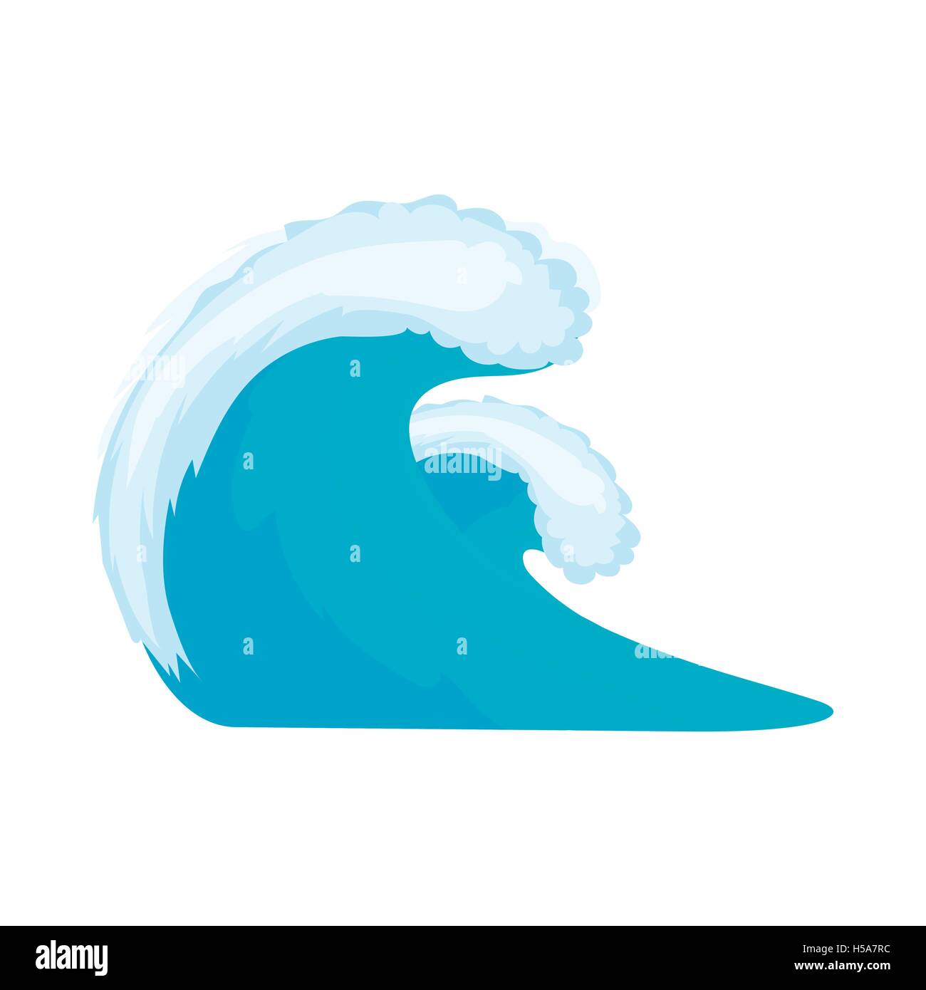 Icône d’onde de l’eau Illustration de Vecteur