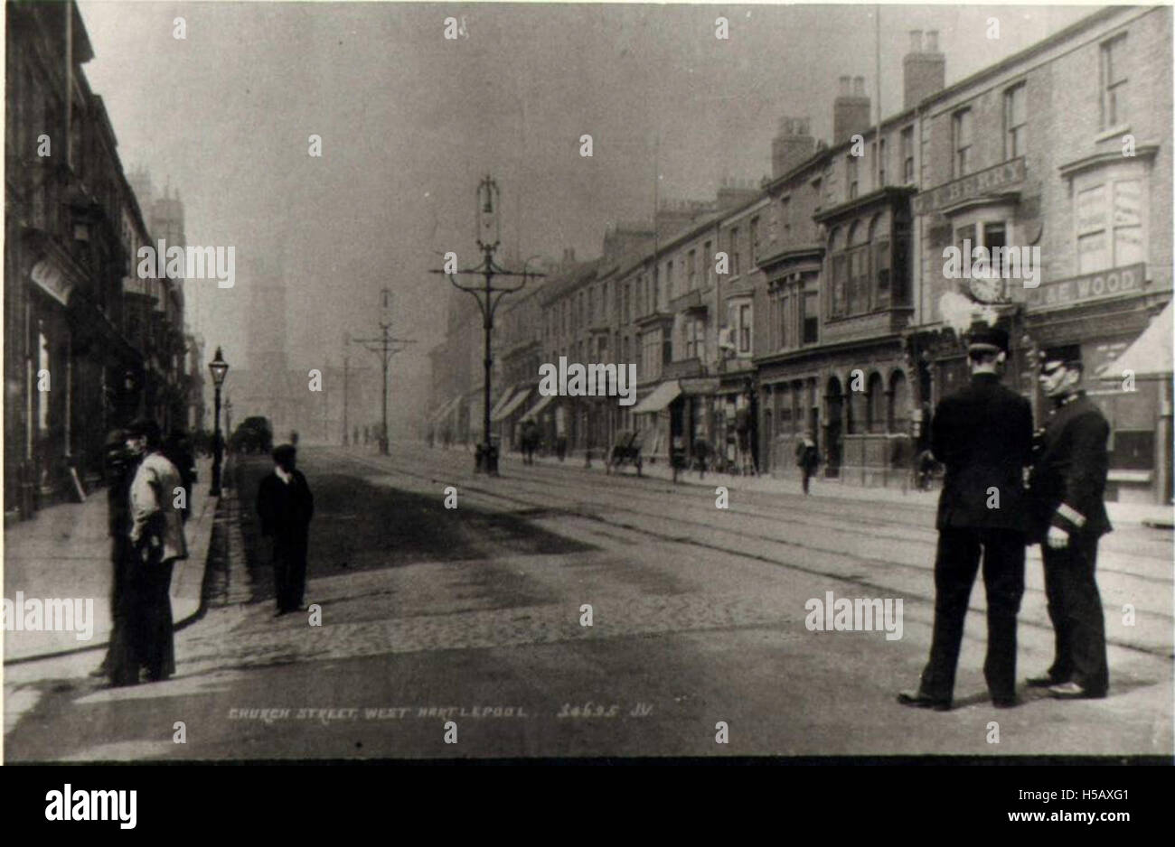 Church Street à West Hartlepool est un endroit clé de la ville, connu pour son importance historique et son rôle dans le développement de la communauté au fil des ans. Banque D'Images