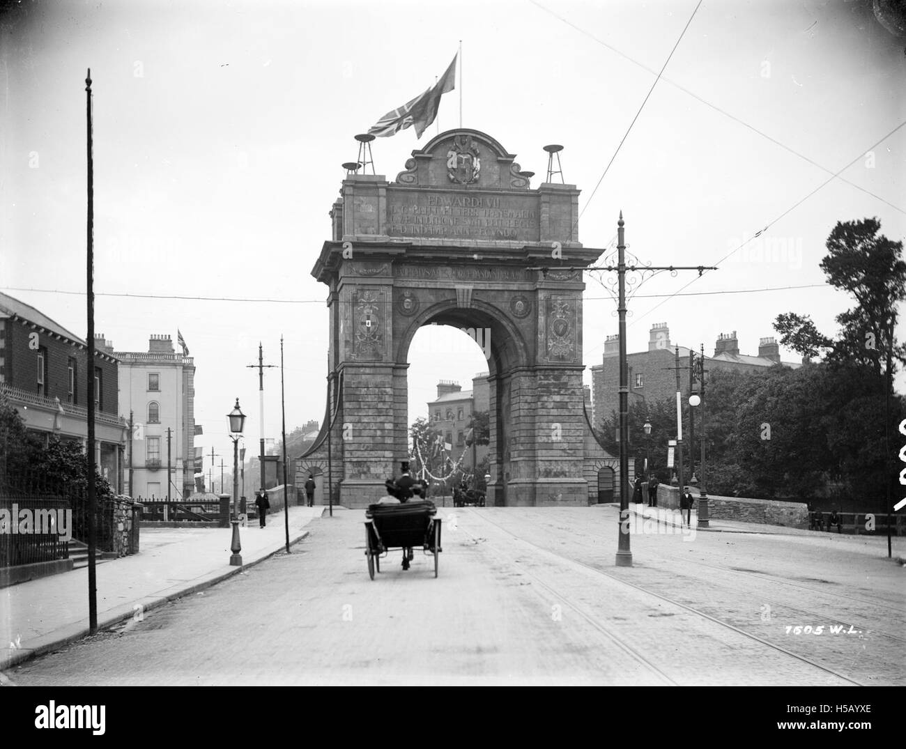 Une référence à Édouard VII, roi du Royaume-Uni de 1901 à 1910. Son règne marque la transition de l'ère victorienne à l'ère édouardienne, une période connue pour le changement social et le progrès technologique. Banque D'Images