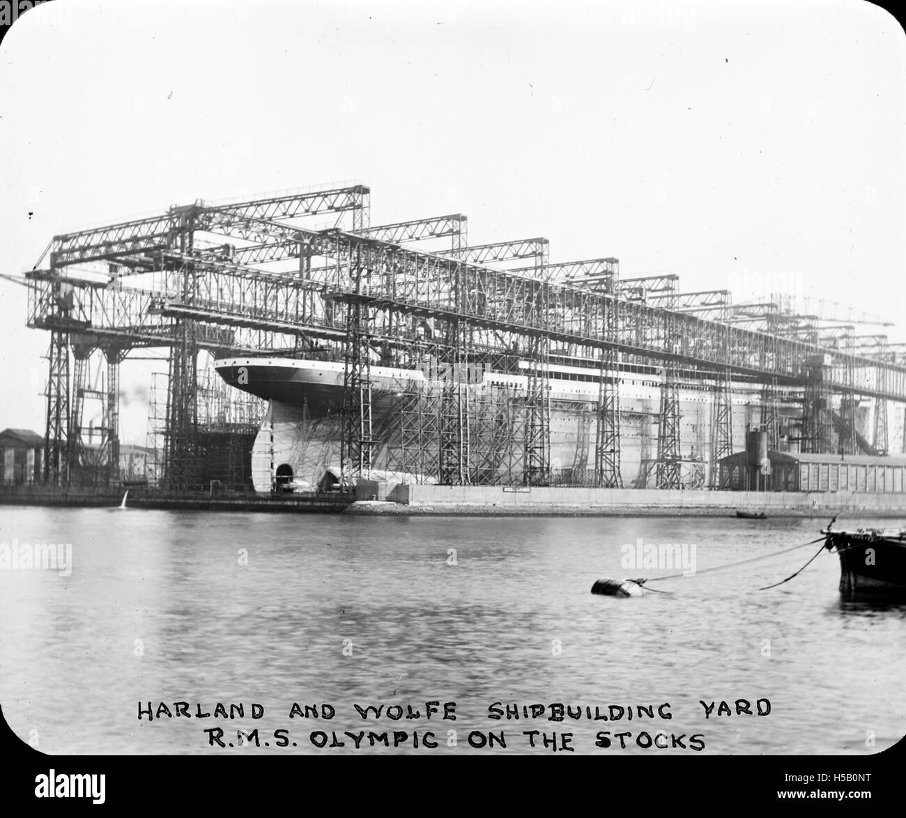 Une référence au RMS Titanic, le malheureux paquebot britannique qui a coulé en 1912. Le Titanic a été l'une des catastrophes maritimes les plus tristement célèbres de l'histoire. Banque D'Images