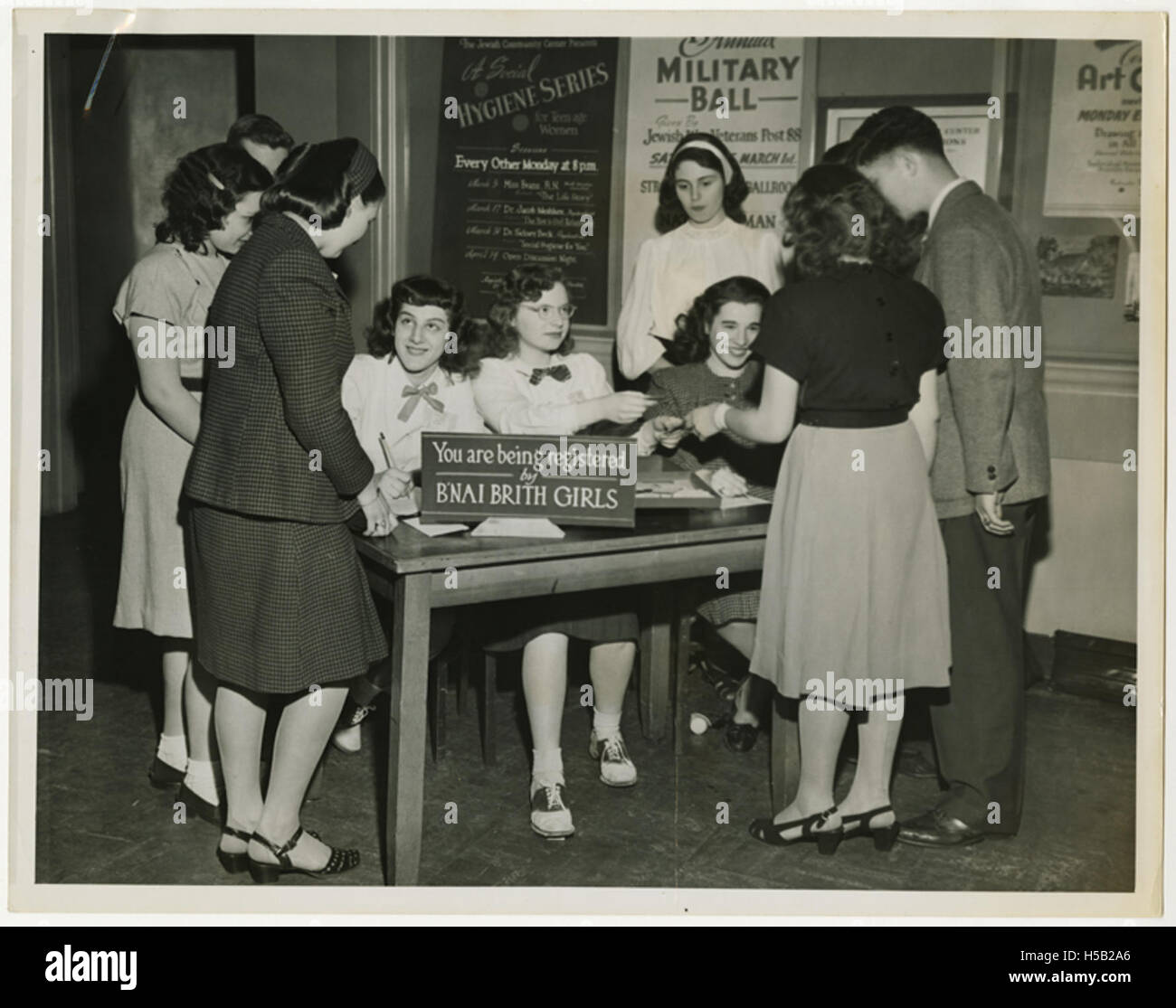 Activités de la conférence des jeunes, Bridgeport, Connecticut), vers 1950 Banque D'Images