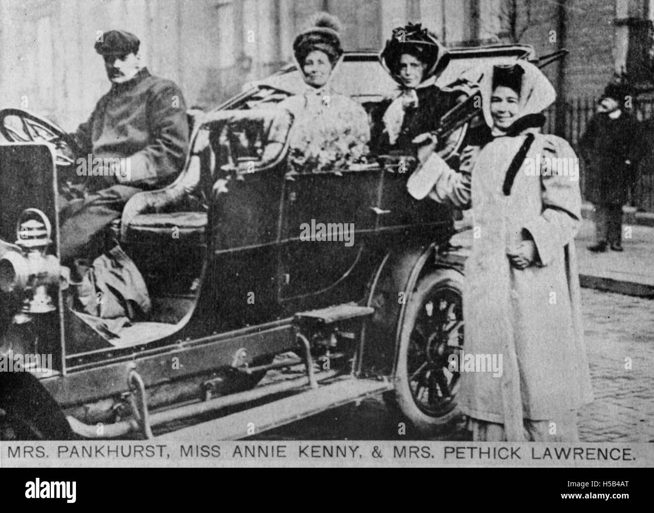Emmeline Pankhurst, Annie Kenny et Emmeline Pethick Lawrence, c.1912. Banque D'Images