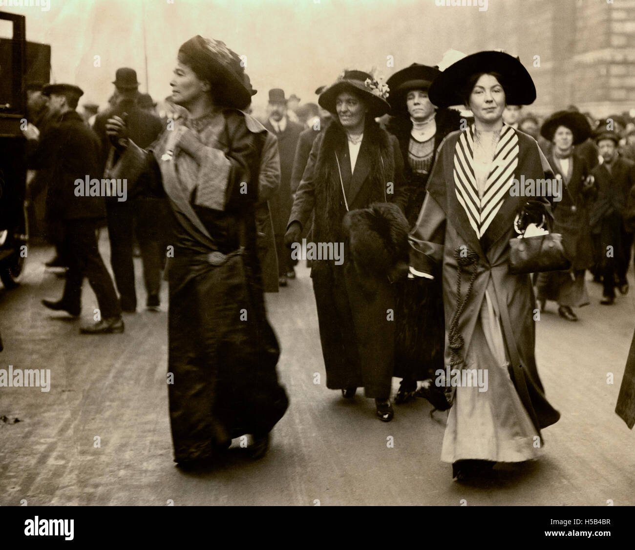 Emmeline Pethick Lawrence et Sylvain Pankhurst, c.1908-1912. Banque D'Images