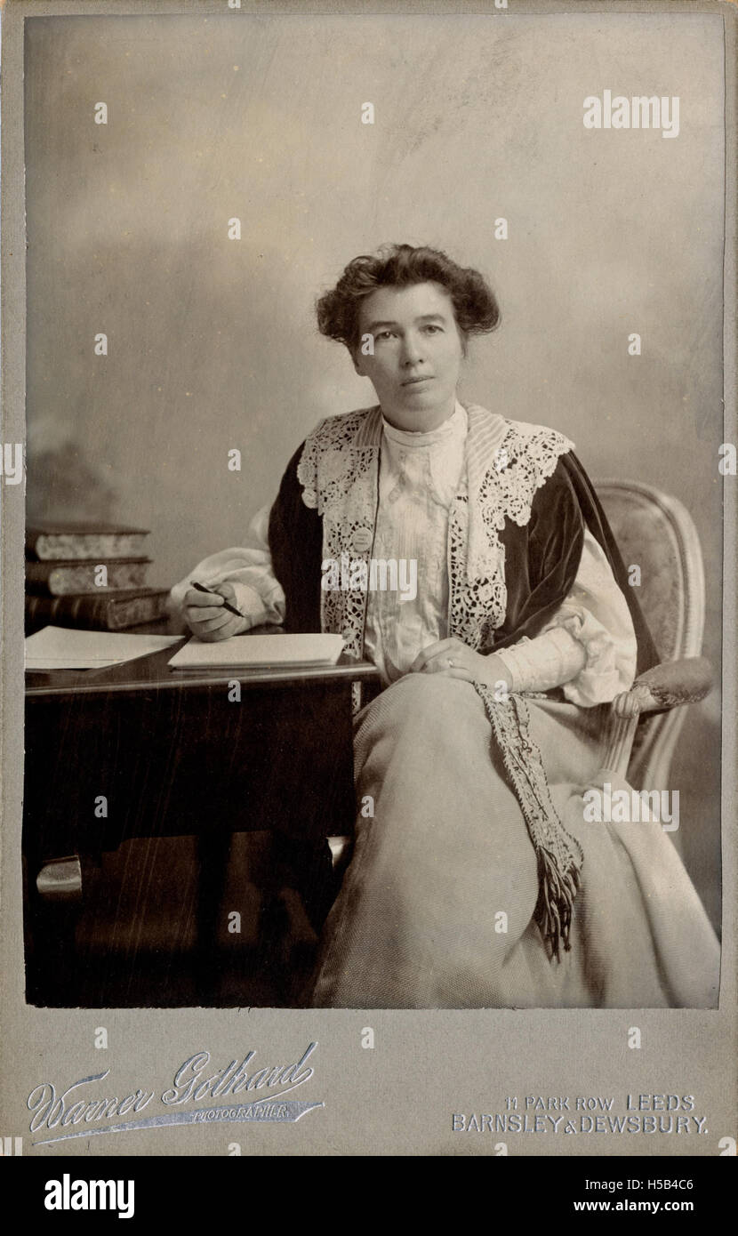 Emmeline Pethick Lawrence, c.1908. Banque D'Images