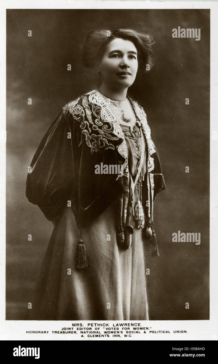 Emmeline Pethick Lawrence, c.1908. Banque D'Images