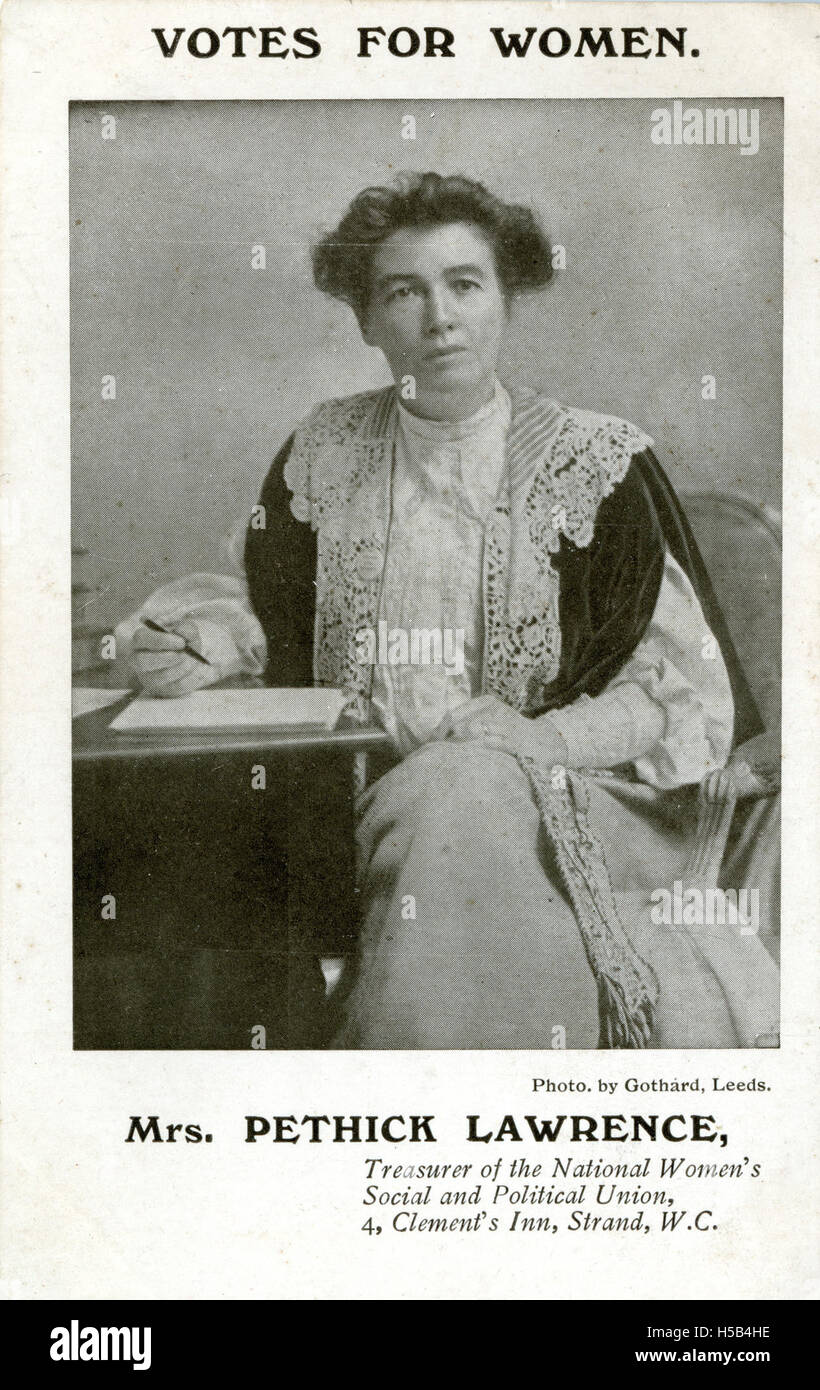 Emmeline Pethick Lawrence, 1908. Banque D'Images