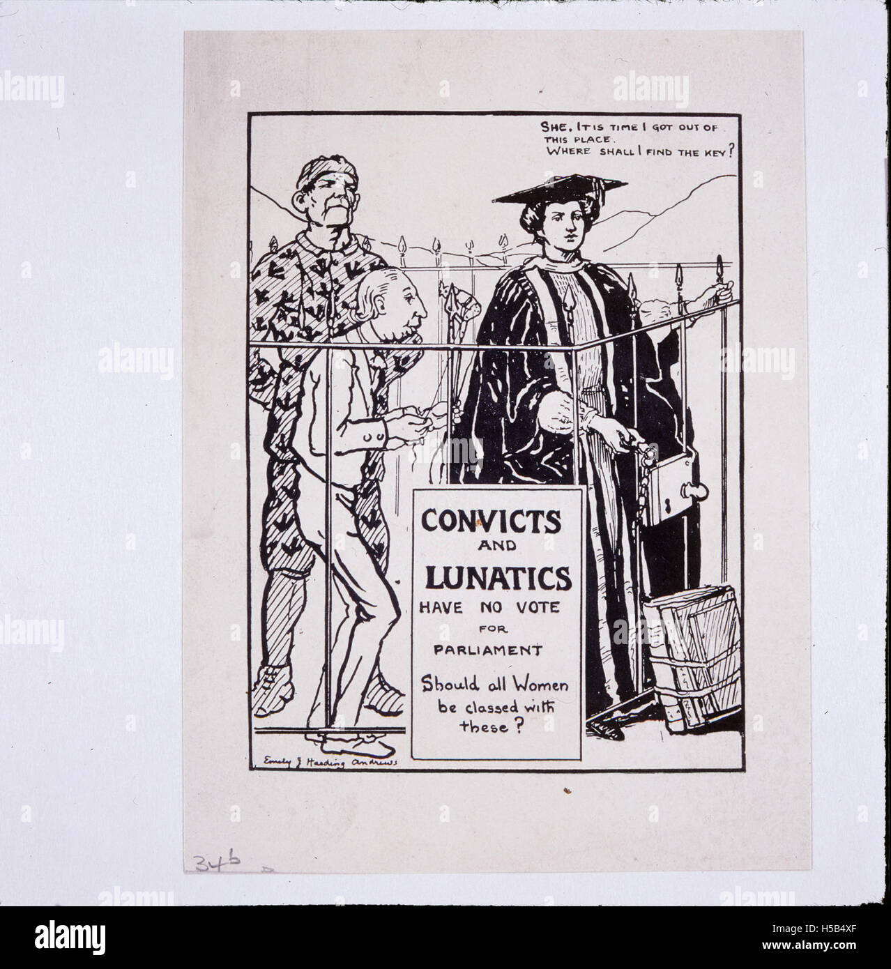 L'album de Mary Lowndes contient divers documents et images historiques, probablement associés à l'artiste britannique et suffragette Mary Lowndes, connue pour son travail dans le mouvement du suffrage et l'art du vitrail. Banque D'Images