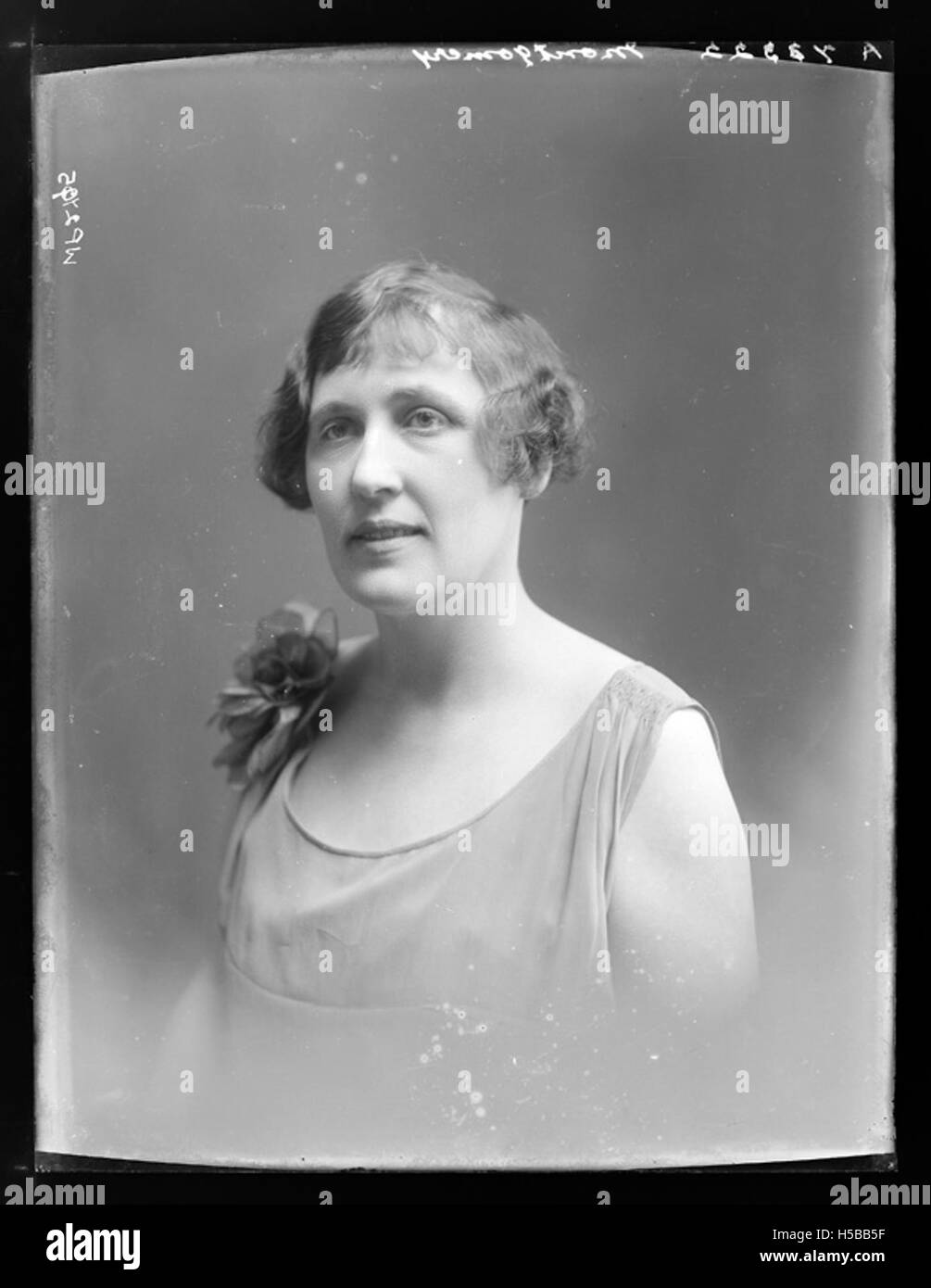 Ce titre fait probablement référence à un portrait ou un enregistrement de Miss Montgomery de Milford, peut-être de la fin du XIXe siècle ou du début du XXe siècle, décrivant son rôle ou son statut social. Banque D'Images
