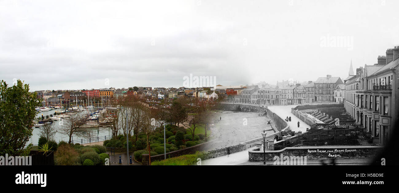 Bangor Marina, situé dans le comté de Down, en Irlande du Nord, est un endroit populaire pour la navigation de plaisance et les activités maritimes. Le port de plaisance est une partie importante du front de mer de Bangor et une plaque tournante pour la voile de loisirs. Banque D'Images