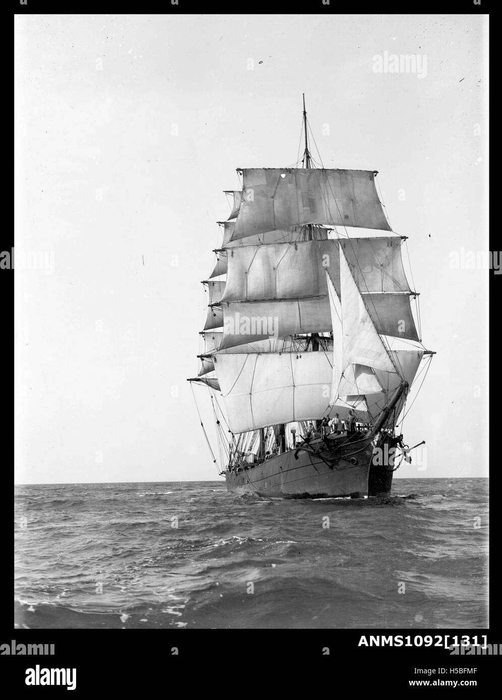 Trois mâts barque RONA (POLLY WOODSIDE) Banque D'Images