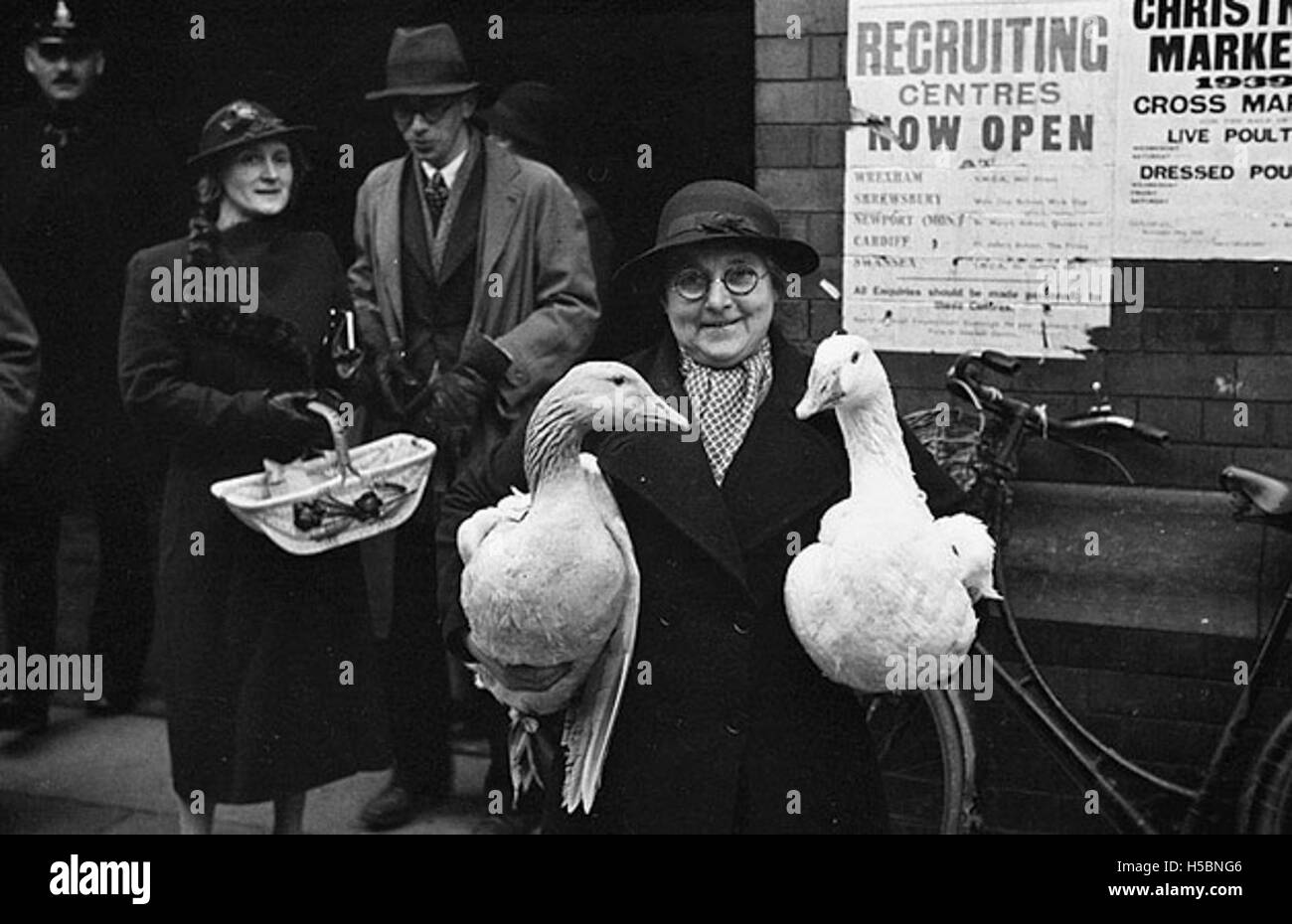 Le marché de Noël d'Oswestry est un événement annuel qui se tient à Oswestry, présentant des décorations de vacances, de l'artisanat local et des aliments de fête. Le marché rassemble la communauté et les visiteurs pour célébrer la période de Noël. Banque D'Images