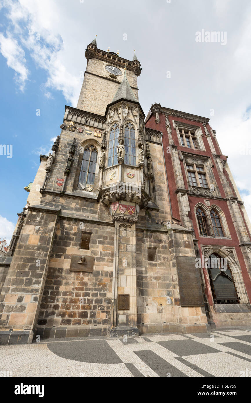 Prague, Old Town Hall. Banque D'Images