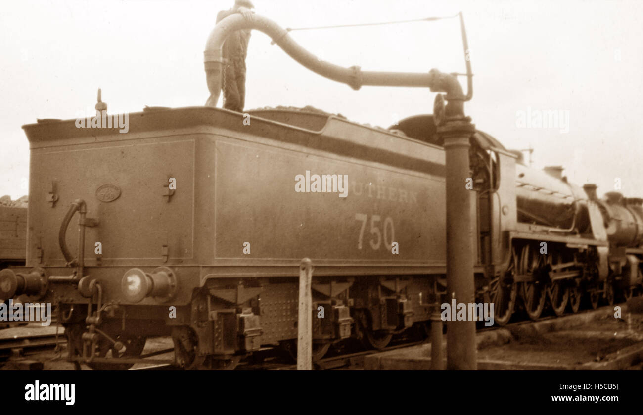 Locomotives de chemin de fer du sud n° 750, peut-être Années 1920 Banque D'Images