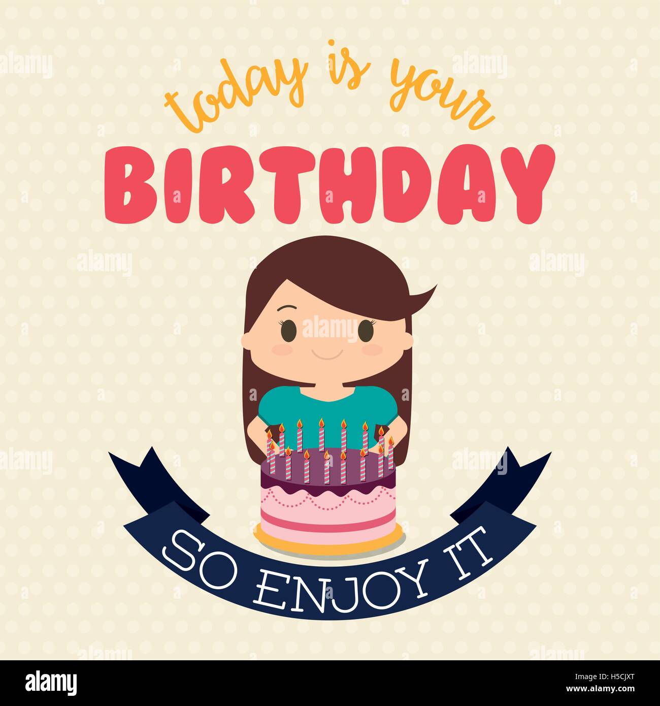 Fille Dessin Anime Et Joyeux Anniversaire Design Image Vectorielle Stock Alamy Fille Dessin Anime Et Joyeux Anniversaire Design Image Vectorielle Stock Alamy
